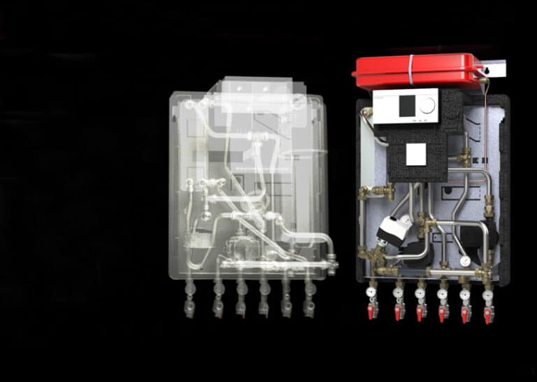 Animation of Danfoss Villa Stations Series VXe Series