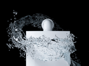 Boiler surrounded by water